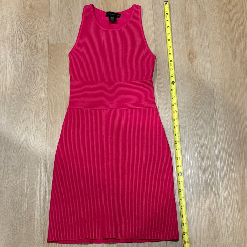 House of Harlow 1960 Pink Ribbed Mini Dress